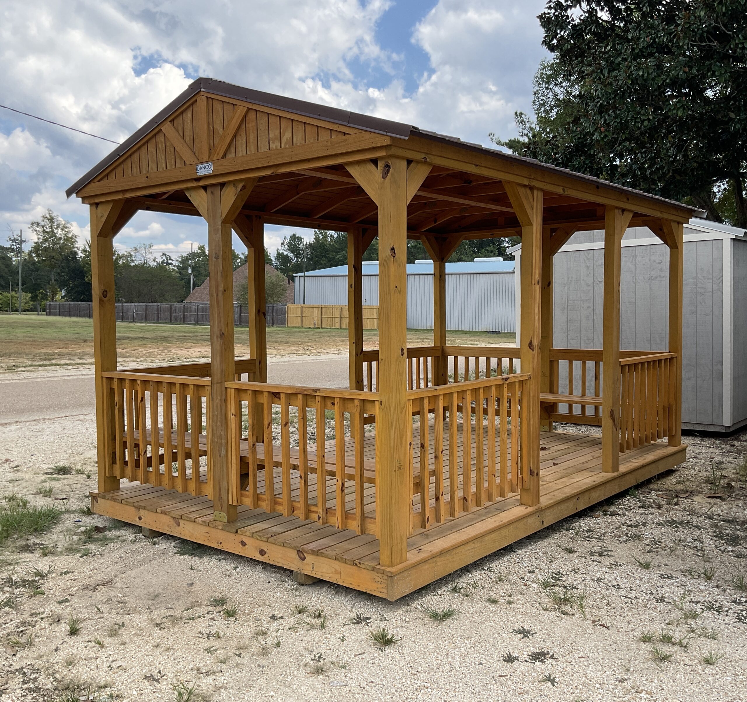 10×16 Pavilion in Covington LA (250092) | Johnson Portable Buildings
