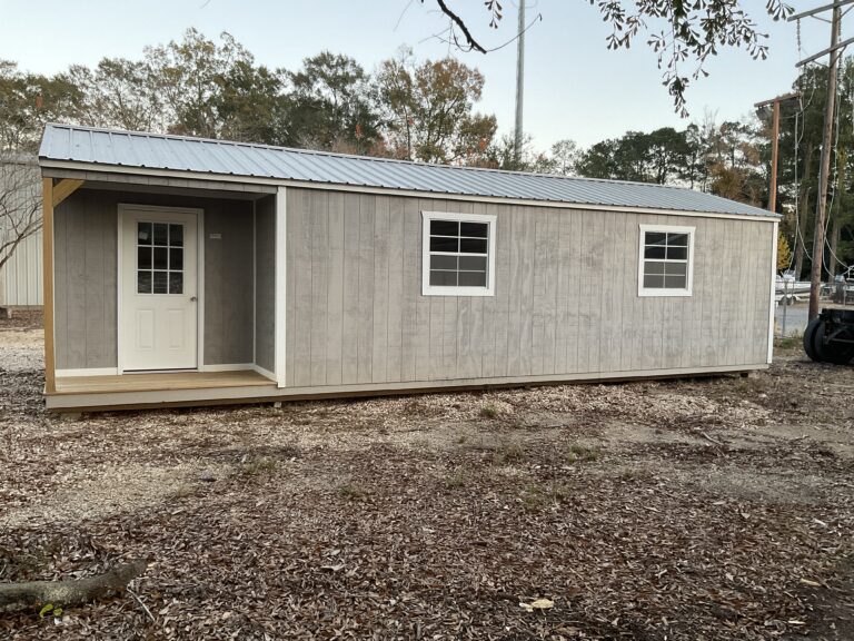 Portable Buildings, Sheds, Cabins, Carports, Metal Buildings, Garages, Barns, Workshops For Sale at Johnson Portable Buildings in Covington, Louisiana. (Also serving surrounding towns including Mandeville, Madisonville, Abita Springs, Lacombe, Slidell, Folsom, New Orleans, Metairie, Kenner, etc.)