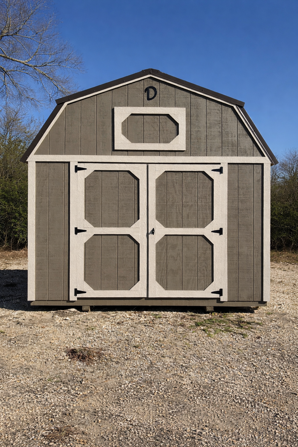10×16 Lofted Barn in Covington LA (250807) | Johnson Portable Buildings