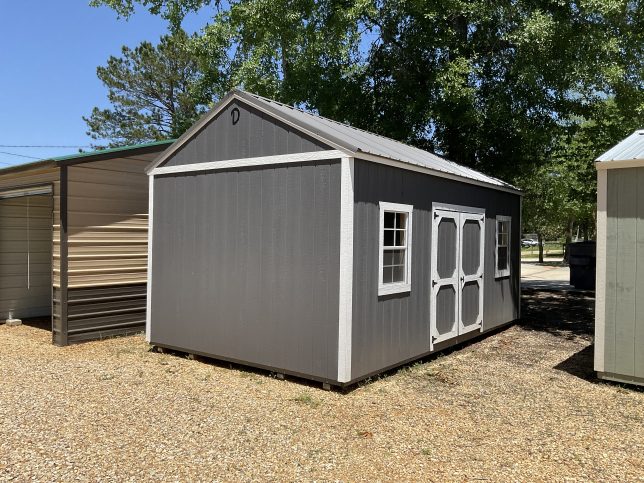 12x20 Garden Shed With Double Wood Doors And Two Windows Available For Sale In Covington LA