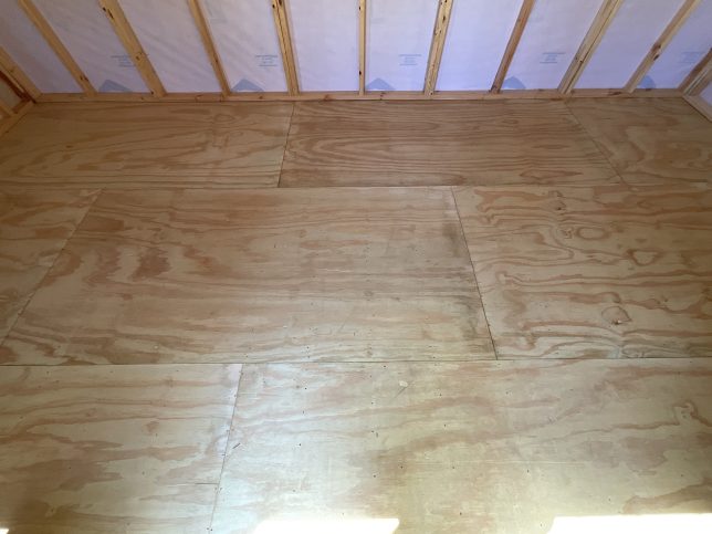 12x20 Garden Shed - Interior View Showing Real Wood Treated Plywood Flooring - Available For Sale In Covington LA