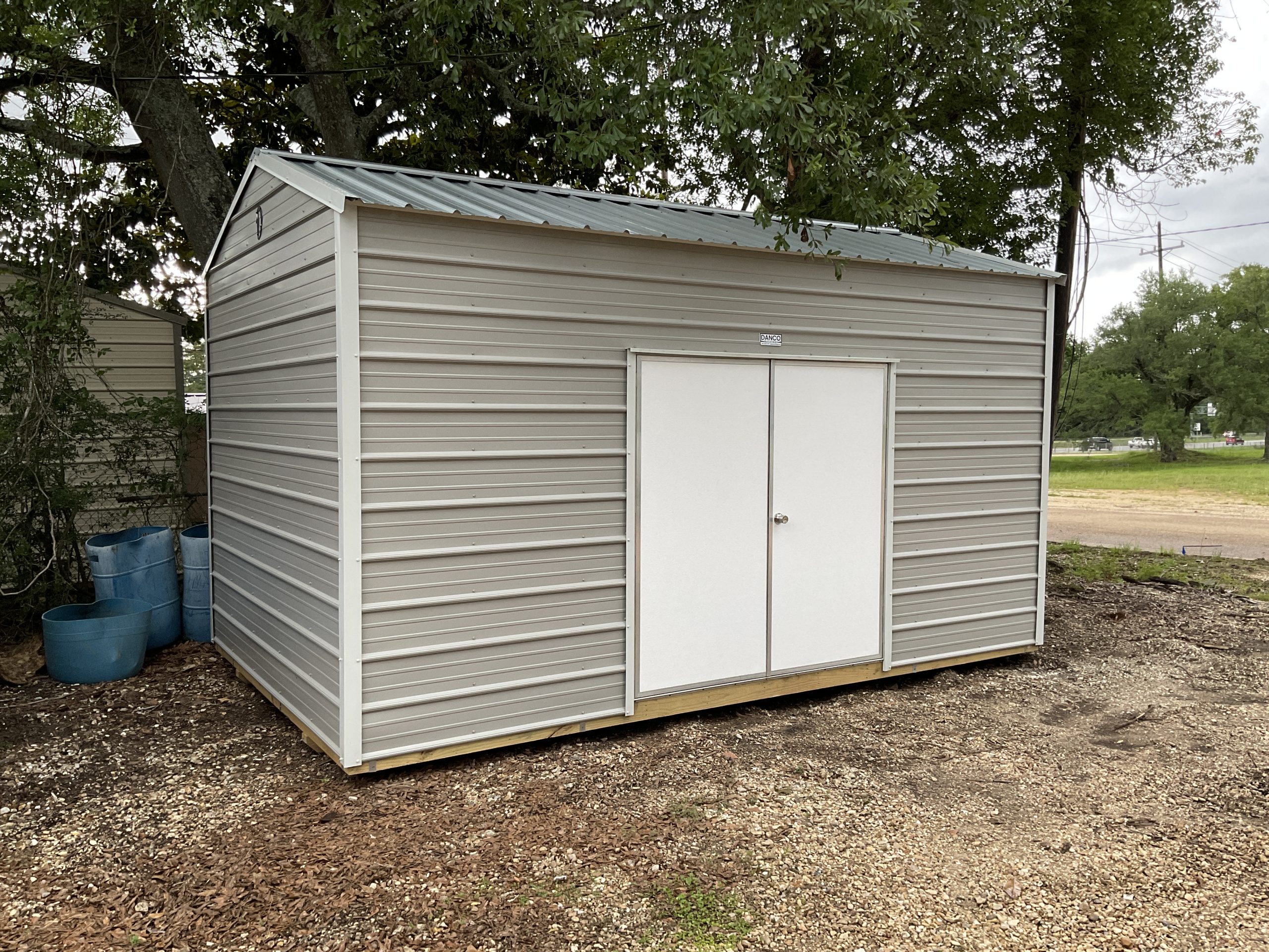10×16 Metal Garden Shed EE in Covington LA (260248) | Johnson Portable Buildings