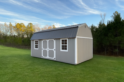 Portable Buildings, Sheds, Cabins, Carports, Metal Buildings, Garages, Barns, Workshops For Sale at Johnson Portable Buildings in Covington, Louisiana. (Also serving surrounding towns including Mandeville, Madisonville, Abita Springs, Lacombe, Slidell, Folsom, New Orleans, Metairie, Kenner, etc.)